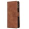 Case Cover For Samsung Galaxy A31 Multifunctional Frosted Zipper Wallet Leather Phone Case(Brown)