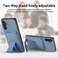 Case Cover For Samsung Galaxy  A51 5G Carbon Fiber Card Bag Fold Stand Phone Case(Blue)
