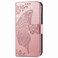 Case Cover For Samsung Galaxy M15 Butterfly Love Flower Embossed Leather Phone Case(Rose Gold)