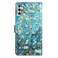 Case Cover For Samsung Galaxy A16 5G 3D Pattern Leather Phone Case(Blue Base Apricot Flower)