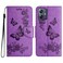 Case Cover For Samsung Galaxy A06 4G Butterfly Embossed Flip Leather Phone Case(Purple)