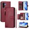 Case Cover For Samsung Galaxy A56 5G Multi-Card Slots Zipper Wallet Leather Phone Case(Dark Red)