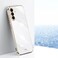 Case Cover For Samsung Galaxy A56 5G XINLI Straight Edge 6D Electroplate TPU Phone Case(White)
