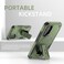 Case Cover For Samsung Galaxy A16 4G / 5G Armor MagSafe Holder PC Hybrid TPU Phone Case(Army Green)