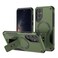 Case Cover For Samsung Galaxy A16 4G / 5G Armor MagSafe Holder PC Hybrid TPU Phone Case(Army Green)