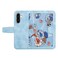 Case Cover For Samsung Galaxy A36 Floral Pattern Leather Phone Case with Lanyard(Light Blue)