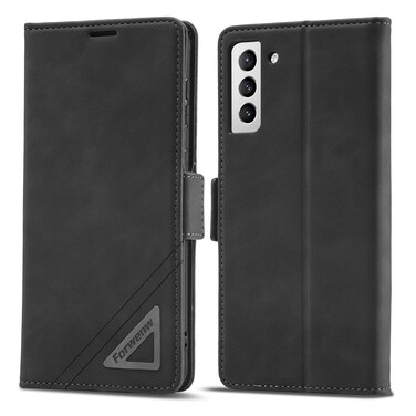 Case Cover For Samsung Galaxy S21+ 5G Forwenw Dual-side Buckle Leather Phone Case(Black)