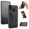 Case Cover For Samsung Galaxy A30 Ultra-thin Shockproof Protective Case with Holder &amp; Metal Magnetic Function(Black)