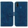 Case Cover For Samsung Galaxy M30s / M21 Butterfly Rose Embossed Leather Phone Case(Blue)