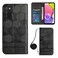 Case Cover For Samsung Galaxy A03S 165.8mm US Crossbody Football Texture Magnetic PU Phone Case(Black)
