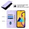Case Cover For Samsung Galaxy M30s / M21 Skin-feel Embossed Leather Phone Case(Light Purple)