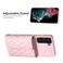 Case Cover For Samsung Galaxy S21 FE 5G Horizontal Wallet Rhombic Leather Phone Case(Pink)