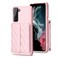 Case Cover For Samsung Galaxy S21 FE 5G Horizontal Wallet Rhombic Leather Phone Case(Pink)