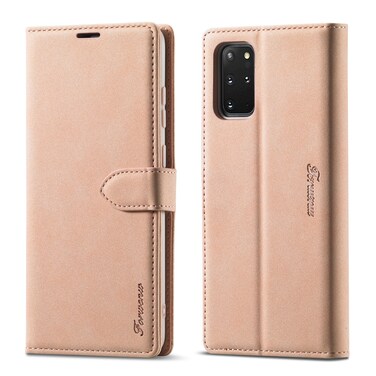 Case Cover For Samsung Galaxy S20 Forwenw F1 Series Matte Strong Magnetism Horizontal Flip Leather Case with Holder &amp; Card Slots &amp; Wallet &amp; Photo Frame(Rose Gold)