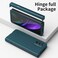 Case Cover For Samsung Galaxy Z Fold2 5G Macaron Hinge Phone Case with Stylus Pen Fold Edition &amp; Protective Film(Dark Green)