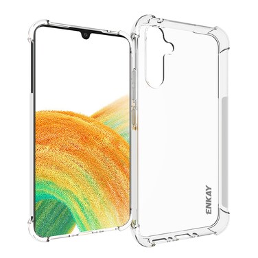 Case Cover For Samsung Galaxy A34 5G ENKAY Hat-Prince Clear TPU Shockproof Case Soft Anti-slip Cover