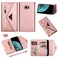 Case Cover For Samsung Galaxy S7 edge Skin Feel Zipper Horizontal Flip Leather Case with Holder &amp; Card Slots &amp; Photo Frame &amp; Lanyard &amp; Long Rope(Rose Gold)