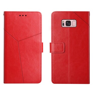 Case Cover For Samsung Galaxy S8 Y Stitching Horizontal Flip Leather Phone Case(Red)