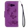 Case Cover For Galaxy A5 (2017) / A520 Butterflies Embossing Horizontal Flip Leather Case with Holder &amp; Card Slots &amp; Wallet &amp; Lanyard (Purple)