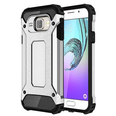 Case Cover For Galaxy A3 (2016) / A310 Tough Armor TPU + PC Combination Case(Silver)