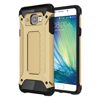 Case Cover For Galaxy A5 (2016) / A510 Tough Armor TPU + PC Combination Case(Gold)