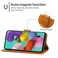 Case Cover  For Samsung Galaxy A51 5G Leather Phone Case(Brown)