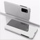 Case Cover  For Samsung Galaxy S20 FE 5G Plated Mirror Horizontal Flip Leather Case with Holder(Silver)