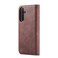 Case Cover  For Samsung Galaxy A56 5G DG.MING Crazy Horse Texture Detachable Magnetic Leather Case(Red)