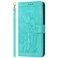 Case Cover  For Samsung Galaxy S21 5G Tulips Embossed Leather Phone Case with Lanyard(Green)