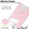 Case Cover  For Samsung Galaxy Tab S9+ 360 Rotation Transparent Smart Leather Case(Pink)
