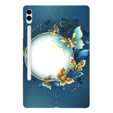 Case Cover  For Samsung Galaxy Tab S9+ / S9 FE+ Color Painting Pattern Smart Tablet TPU Case(Butterfly Circle)
