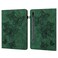 Case Cover  For Samsung Galaxy Tab S9 Embossed Butterfly Pattern Leather Tablet Case(Green)