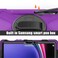 Case Cover  For Galaxy Tab S10 FE / S9 FE / S9 / S8 / S7 Rotary Handle Grab TPU + PC Tablet Case(Purple)