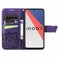 Case Cover  Butterfly Love Flowers Embossed Horizontal Flip Leather Case with Holder &amp; Card Slots &amp; Wallet &amp; Lanyard For vivo IQOO 7(Dark Purple)