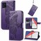 Case Cover  Butterfly Love Flowers Embossed Horizontal Flip Leather Case with Holder &amp; Card Slots &amp; Wallet &amp; Lanyard For vivo IQOO 7(Dark Purple)