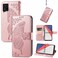Case Cover  Butterfly Love Flowers Embossed Horizontal Flip Leather Case with Holder &amp; Card Slots &amp; Wallet &amp; Lanyard For vivo IQOO 7(Rose Gold)