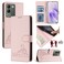 Case Cover For vivo V29E 5G Global Cat Rat Embossed Pattern RFID Leather Phone Case with Lanyard(Pink)