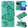 Case Cover For vivo Y200e 5G Global / V30 Lite India 3D Butterfly Embossed Flip Leather Phone Case(Green)