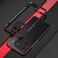 Case Cover For vivo iQOO 12 Aurora Series Lens Protector + Metal Frame Phone Case(Black Red)