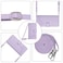 Case Cover For vivo Y36 5G Global Cat Rat Embossed Pattern RFID Leather Phone Case with Lanyard(Purple)