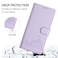 Case Cover For vivo Y36 5G Global Cat Rat Embossed Pattern RFID Leather Phone Case with Lanyard(Purple)