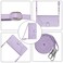 Case Cover For vivo V30 Pro 5G Global Cat Rat Embossed Pattern RFID Leather Phone Case with Lanyard(Purple)