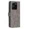 Case Cover For vivo Y35 / Y22 Magnetic Buckle Rhombus Texture Leather Phone Case(Grey)