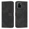 Case Cover For vivo Y15s / Y15a / Y01 Skin Feel Stripe Pattern Leather Phone Case with Lanyard(Black)