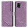 Case Cover For vivo Y15s / Y15a / Y01 Skin Feel Stripe Pattern Leather Phone Case with Lanyard(Purple)