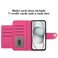 Case Cover For vivo Y77 / Y77e Rhombic Texture Flip Leather Phone Case with Lanyard(Rose Red)