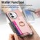 Case Cover For vivo iQOO 12 Pro 5G Retro Magsafe Cross Leather Ring Holder Card Bag Phone Case(Pink)