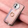 Case Cover For vivo iQOO 12 Pro 5G Retro Magsafe Cross Leather Ring Holder Card Bag Phone Case(Pink)