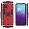 Case Cover For vivo V20 PC + TPU Shockproof Protective Case with Magnetic Ring Holder(Red)