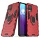 Case Cover For vivo V20 PC + TPU Shockproof Protective Case with Magnetic Ring Holder(Red)